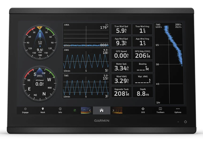 Garmin GPSMAP 8616 With Mapping. Includes Extra Features (16 inch screen)