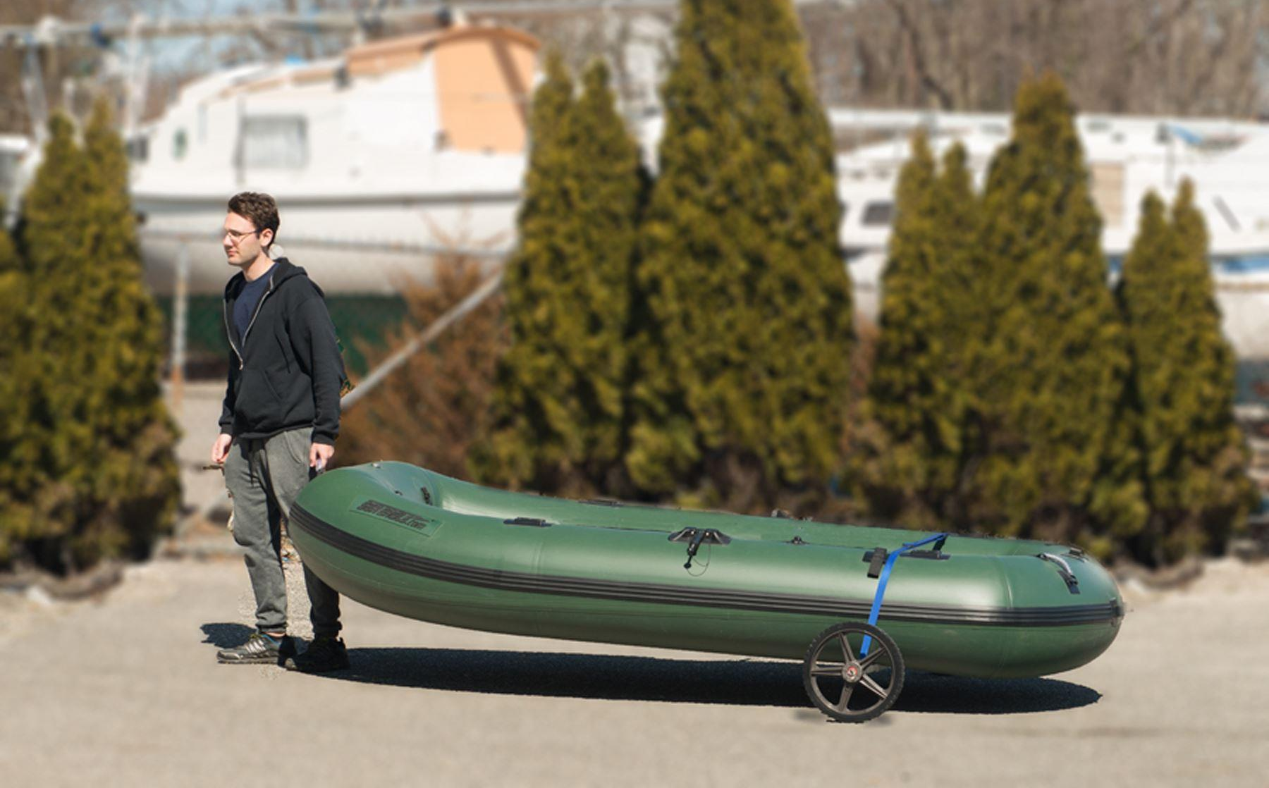 Wide EZ Cart for Sea Eagle Inflatable Boats, Adjustable and Lightweight