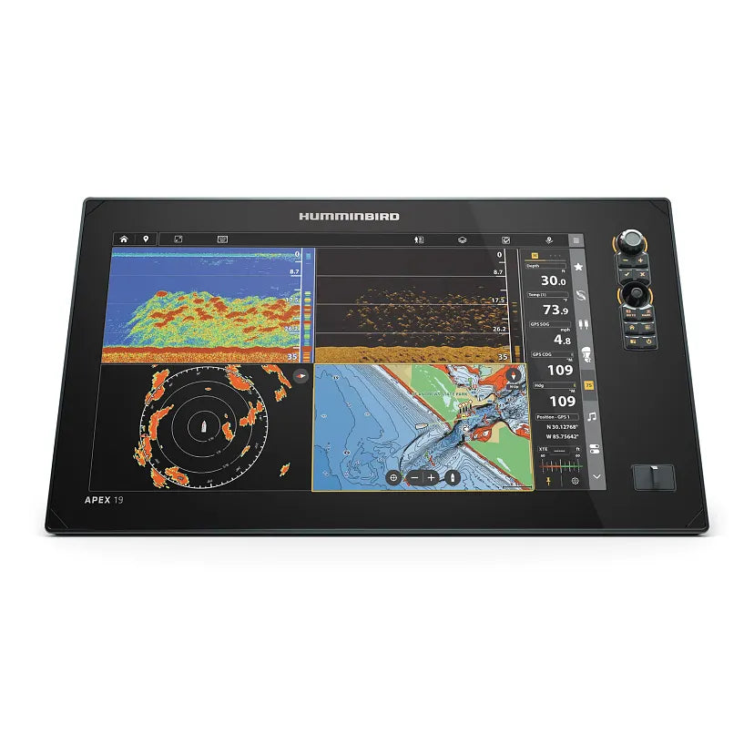 Humminbird APEX 19 VX MSI+ Chartplotter/Fishfinder with Transom Mount Transducer