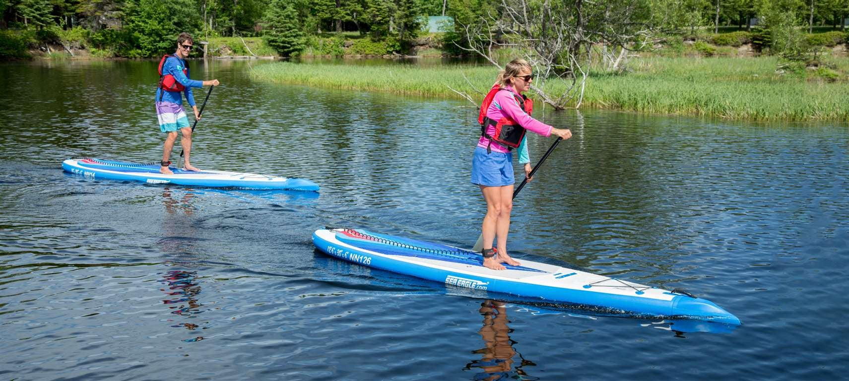 Sea Eagle NeedleNose Series NN126KEP,12 foot Inflatable SUP,Electric Pump Package,Solo,Easy Transport,Fast Set Up