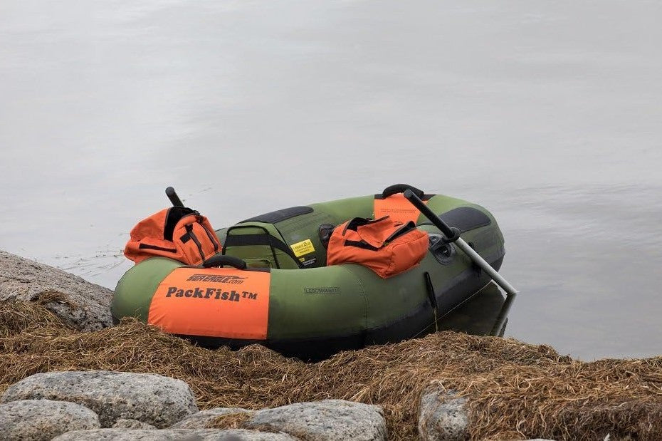 Sea Eagle PackFish PF7KP,7 foot Inflatable Boat,Pro Package w/Wood Floor 1 Person,Easy Transport,Fast Set Up