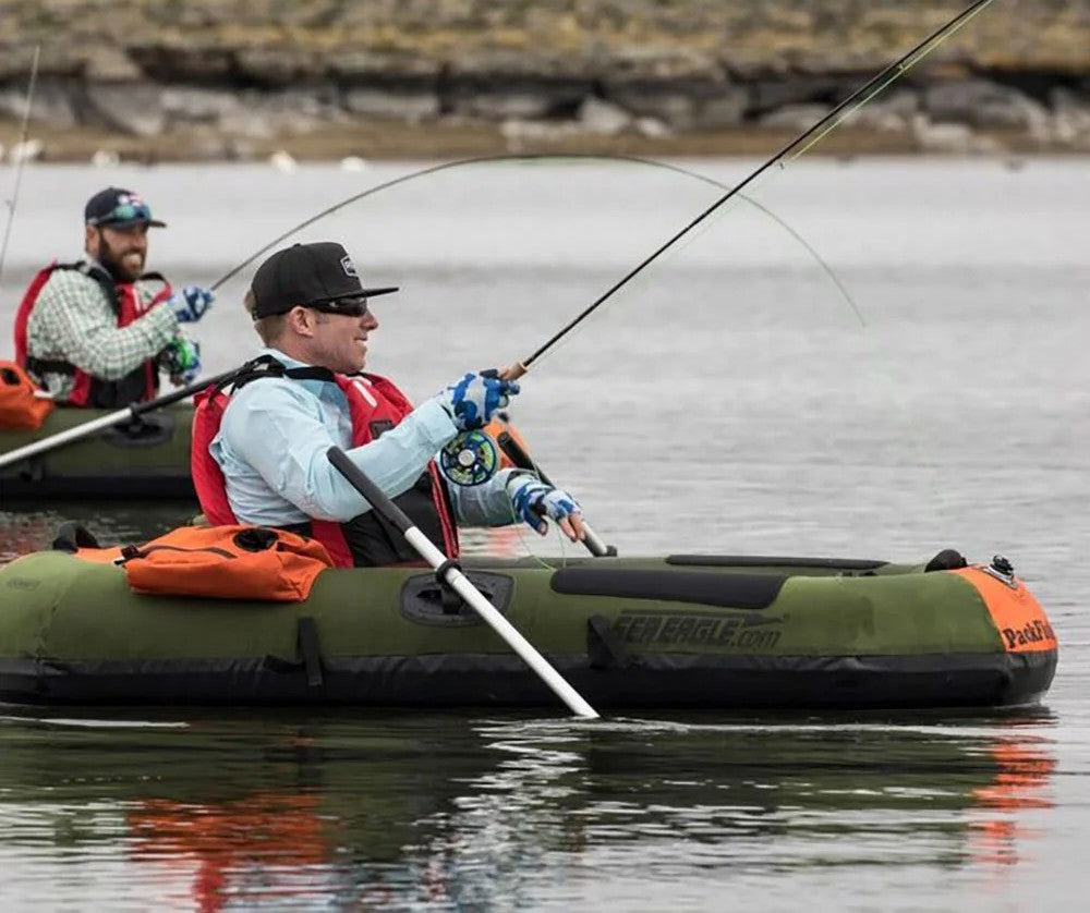Sea Eagle PackFish PF7K,7 foot Inflatable Boat,Deluxe Package 1 Person,Easy Transport,Fast Set Up
