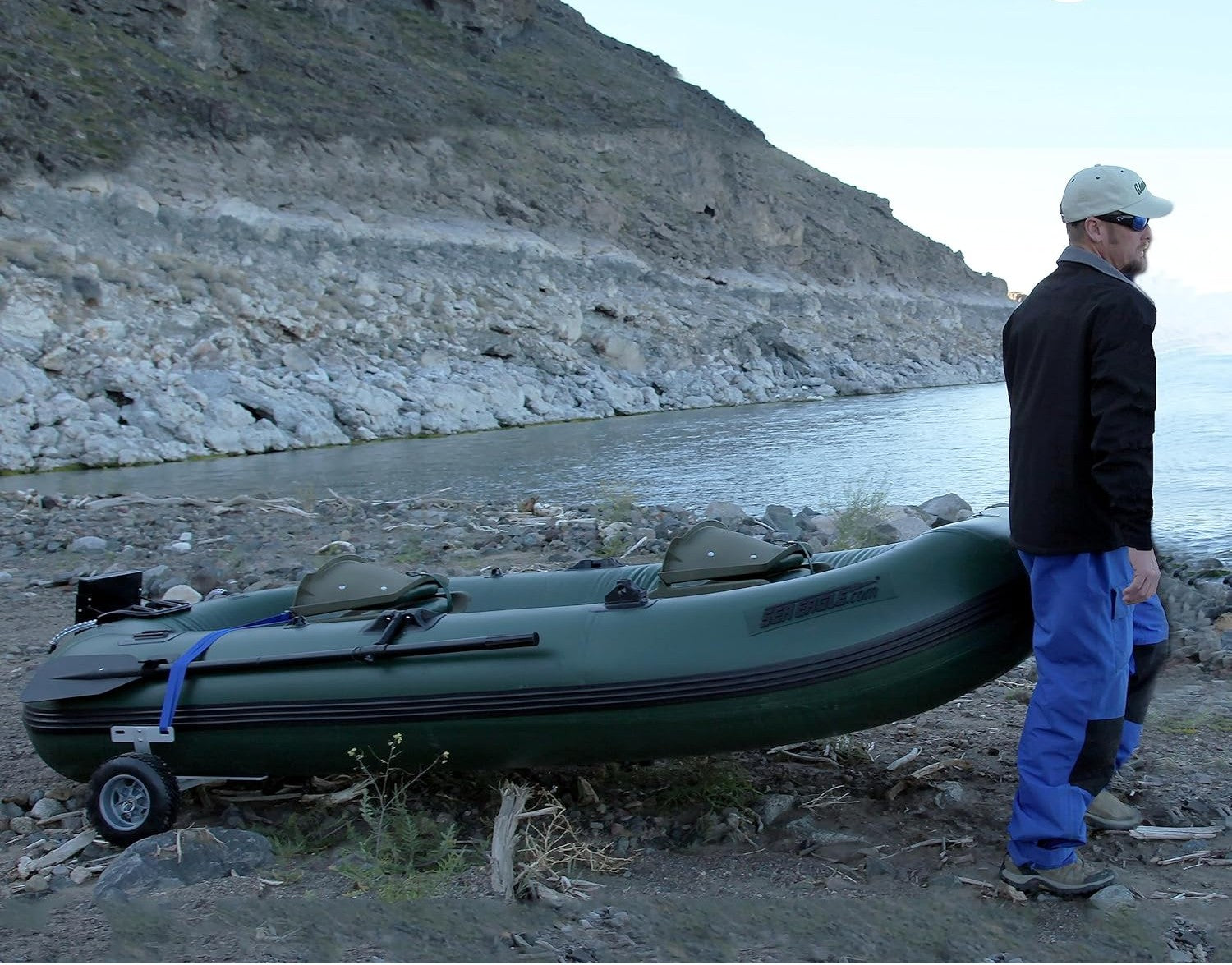 Sea Eagle Stealth Stalker STS10KP,10 foot Inflatable Fishing Boat,Pro Package,1-2 Seater,Easy Transport,Fast Set Up