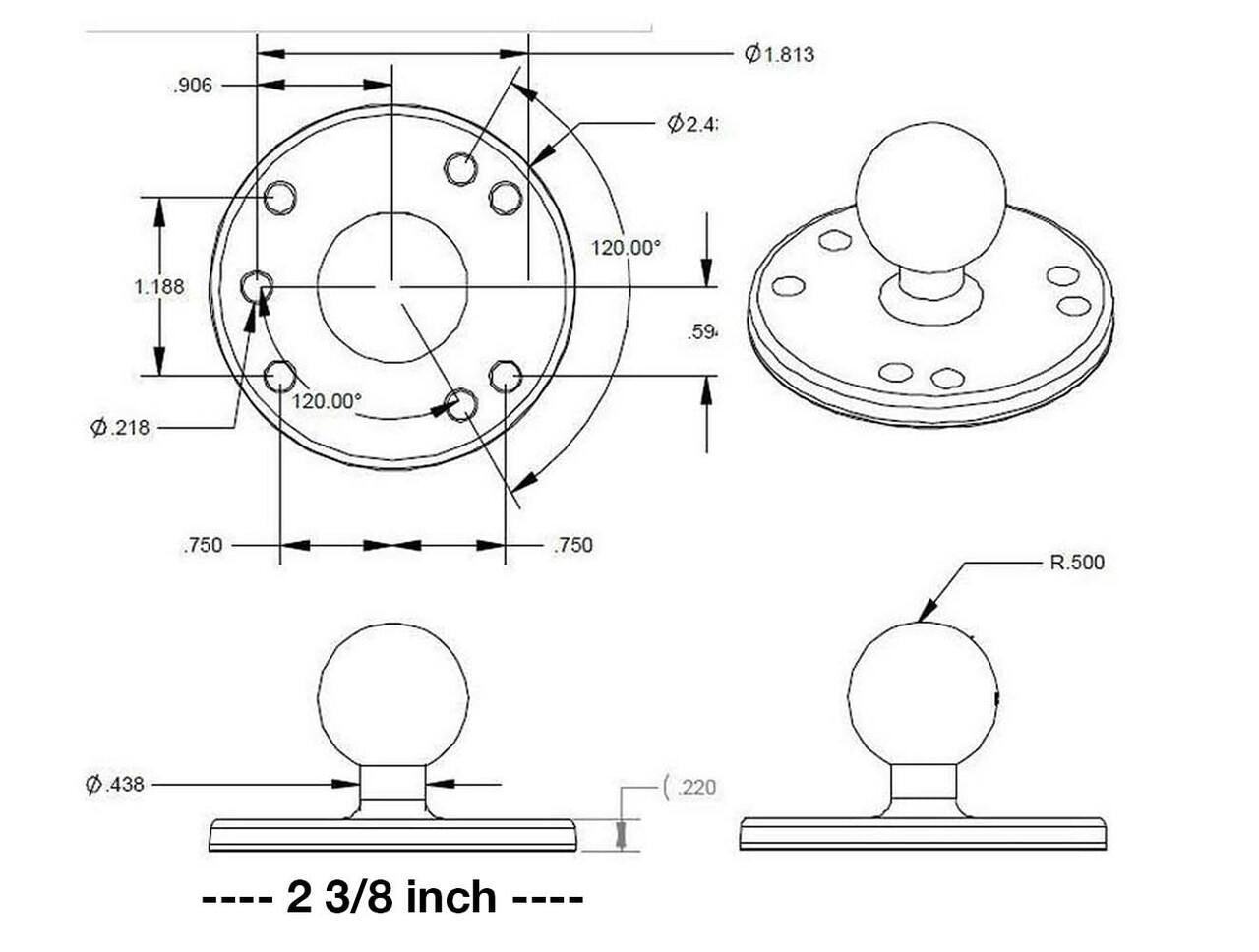 Universal Kayak Adapter (Fits Bixpy K-1 & J-2 Motors)