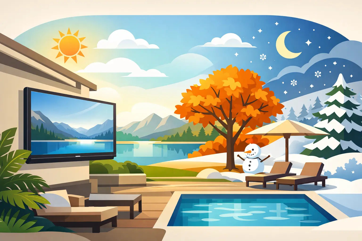 Can Outdoor TVs Stay Outside Year-Round?