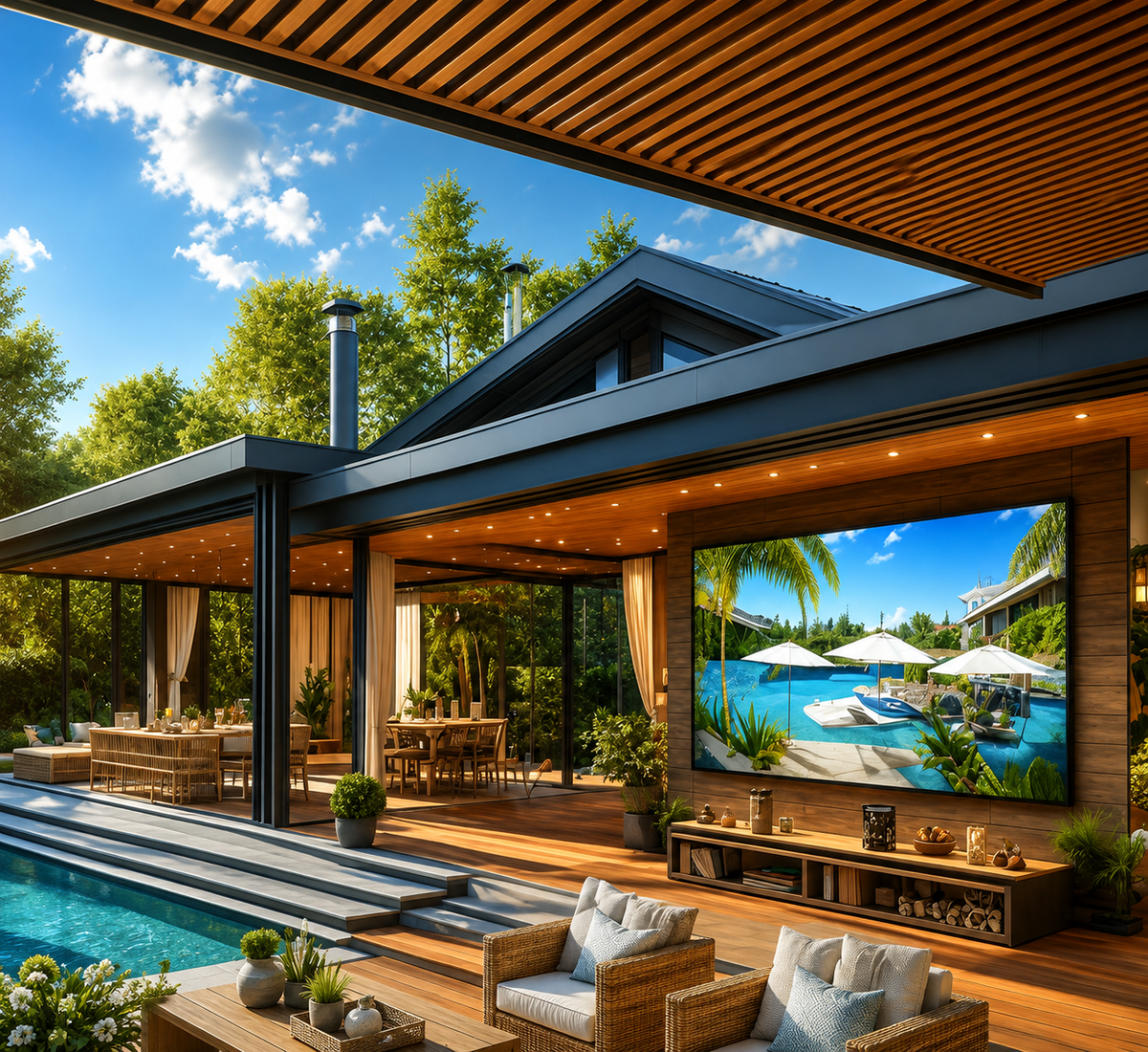 Partial Sun Outdoor TV's