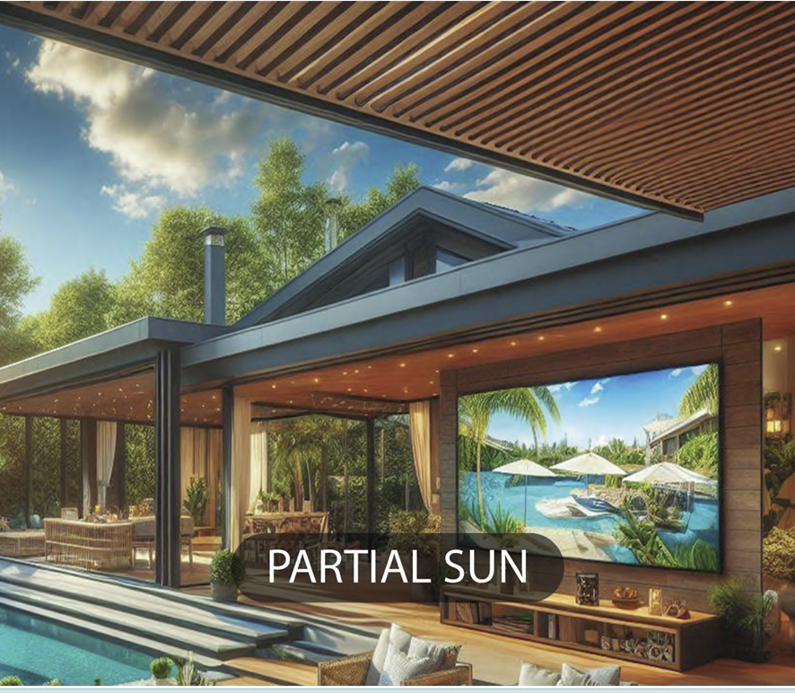 Partial Sun Outdoor TV's