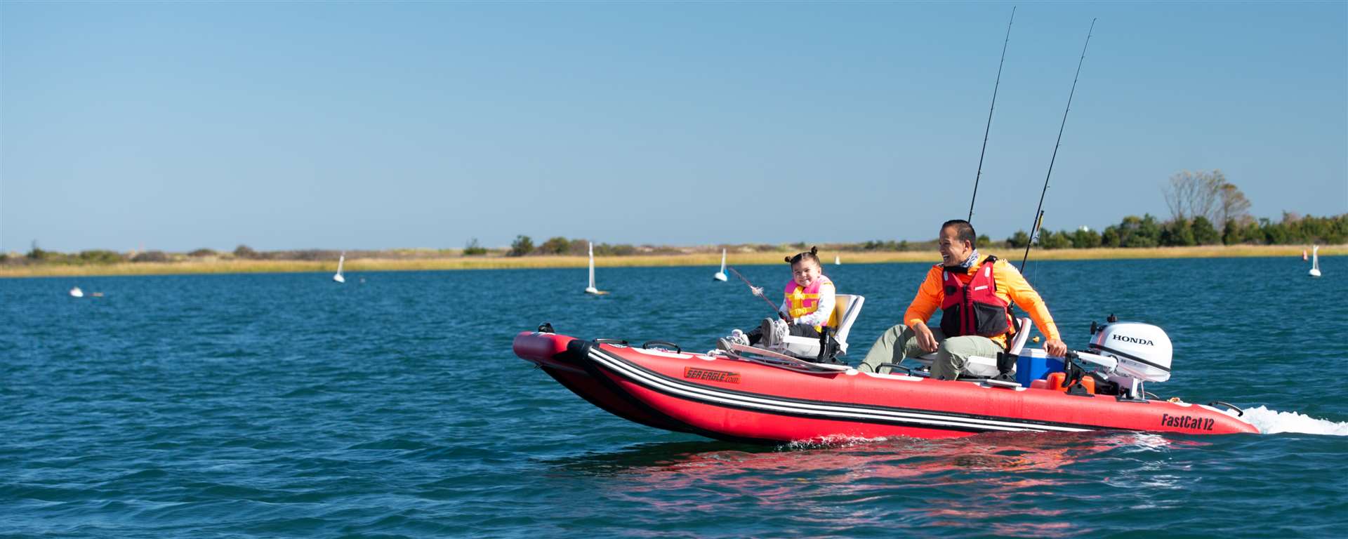 Sea Eagle FastCat12KD,12 foot Inflatable Catamaran,2 Seat Package,without Canopy