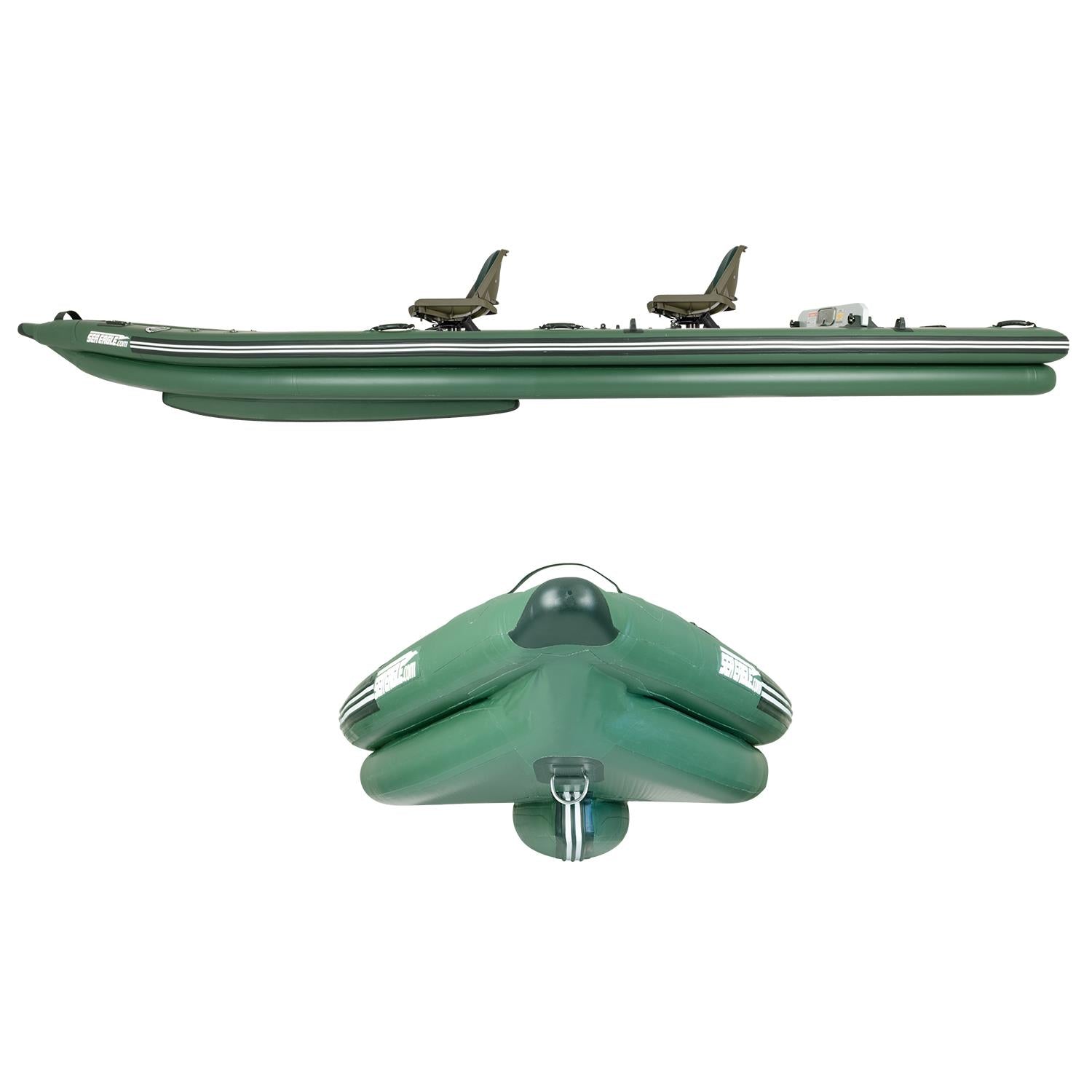 Sea Eagle FishSkiff FSK16KSW,16 foot Inflatable Boat,Swivel Seat Package,1-3 Seater,Easy Transport,Fast Set Up