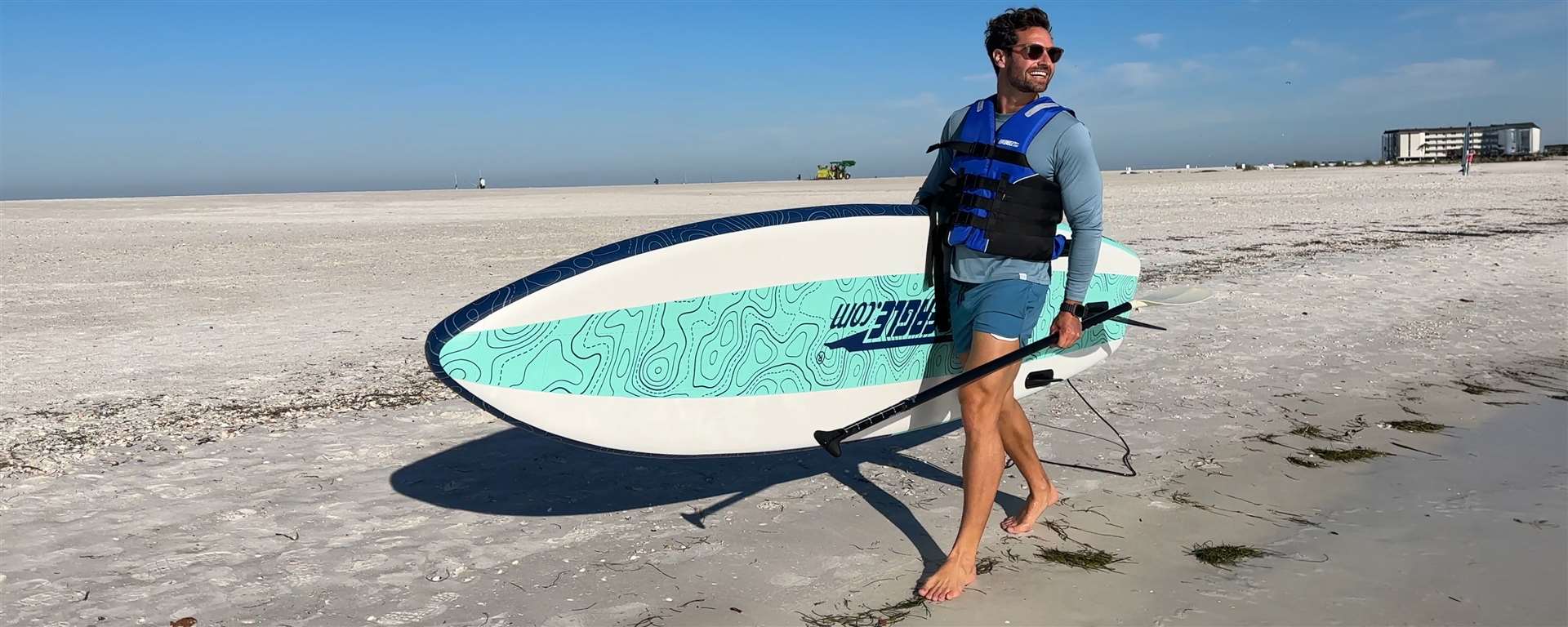 Sea Eagle Long Board LB11KST,11 foot Inflatable SUP,Start Up Package,Solo,Easy Transport,Fast Set Up
