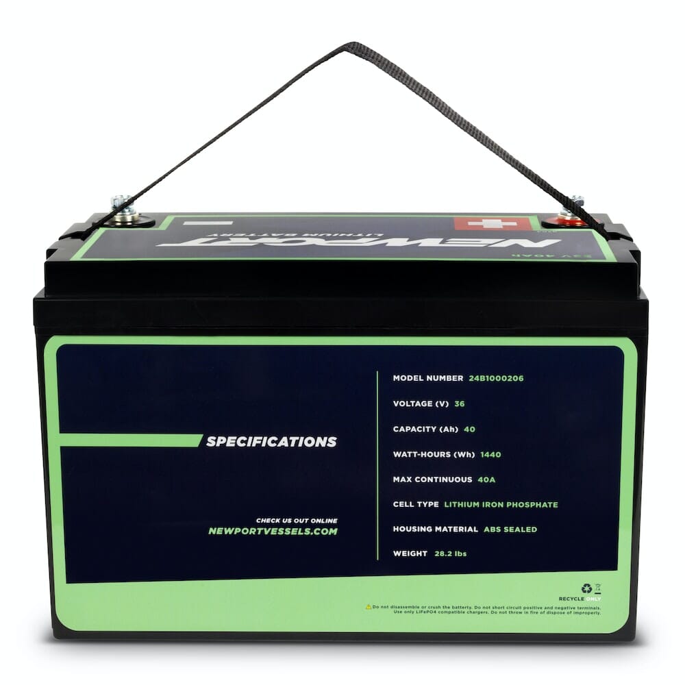 Newport 36V 40Ah Extended Range Lithium LiFePO4 Battery