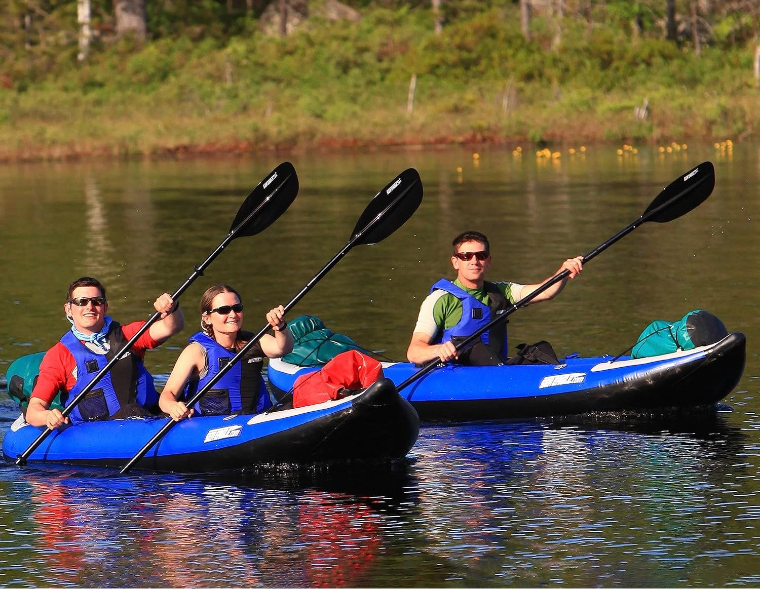 12 foot Inflatable Sea Eagle Kayak 380XK Pro Carbon Package, 1-3 Seater, Easy Transport, Fast Set Up