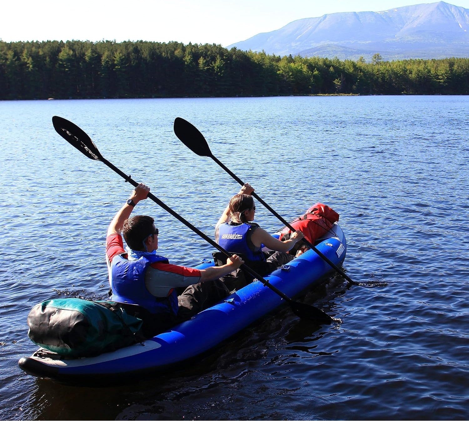 14 foot Inflatable Sea Eagle Kayak 420XK Pro Package, 1-3 Seater, Easy Transport, Fast Set Up