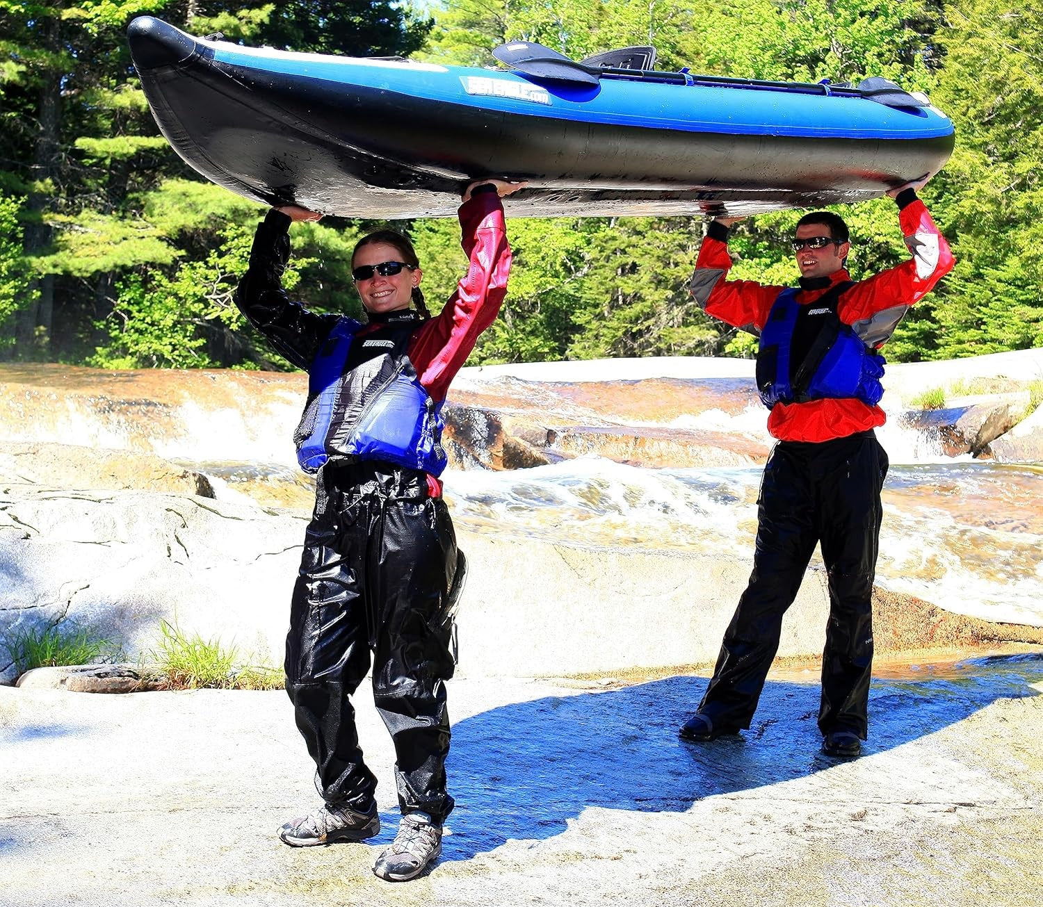 Sea Eagle 420XK,14 foot Inflatable Kayak,Pro Package,1-3 Seater,Easy Transport,Fast Set Up