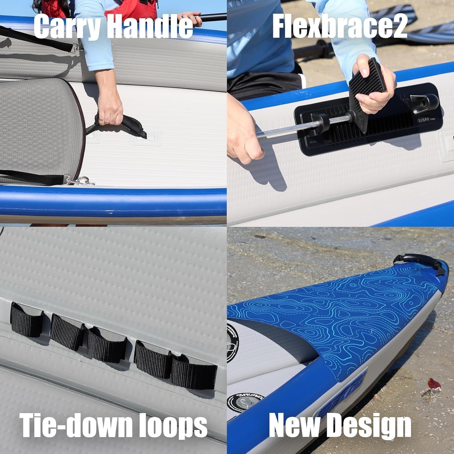 15 foot Inflatable Sea Eagle Kayak 473RLKPC RazorLite Pro Carbon Paddle Tandem Package, 2 Seater, Easy Transport, Fast Set Up