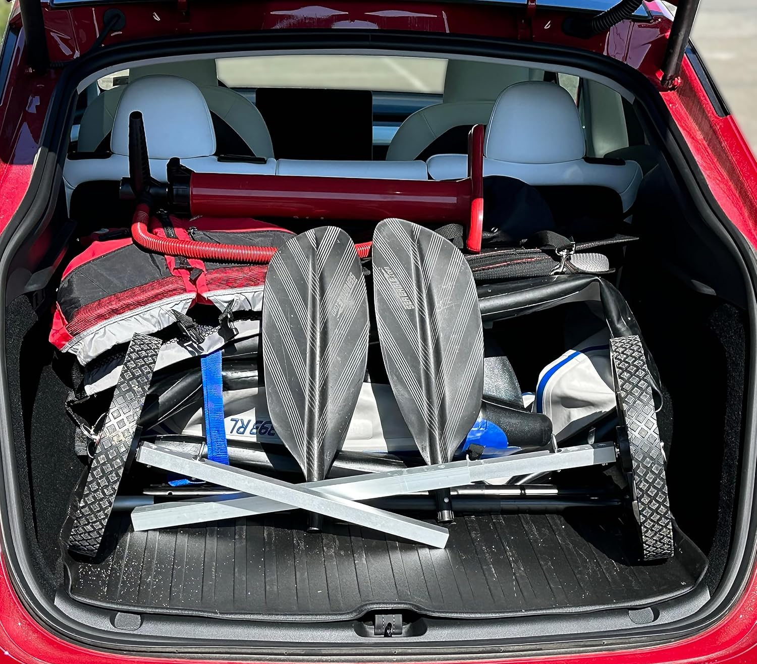 Small EZ Cart for Sea Eagle Inflatable Boats, Kayaks, SUP's,Adjustable and Lightweight
