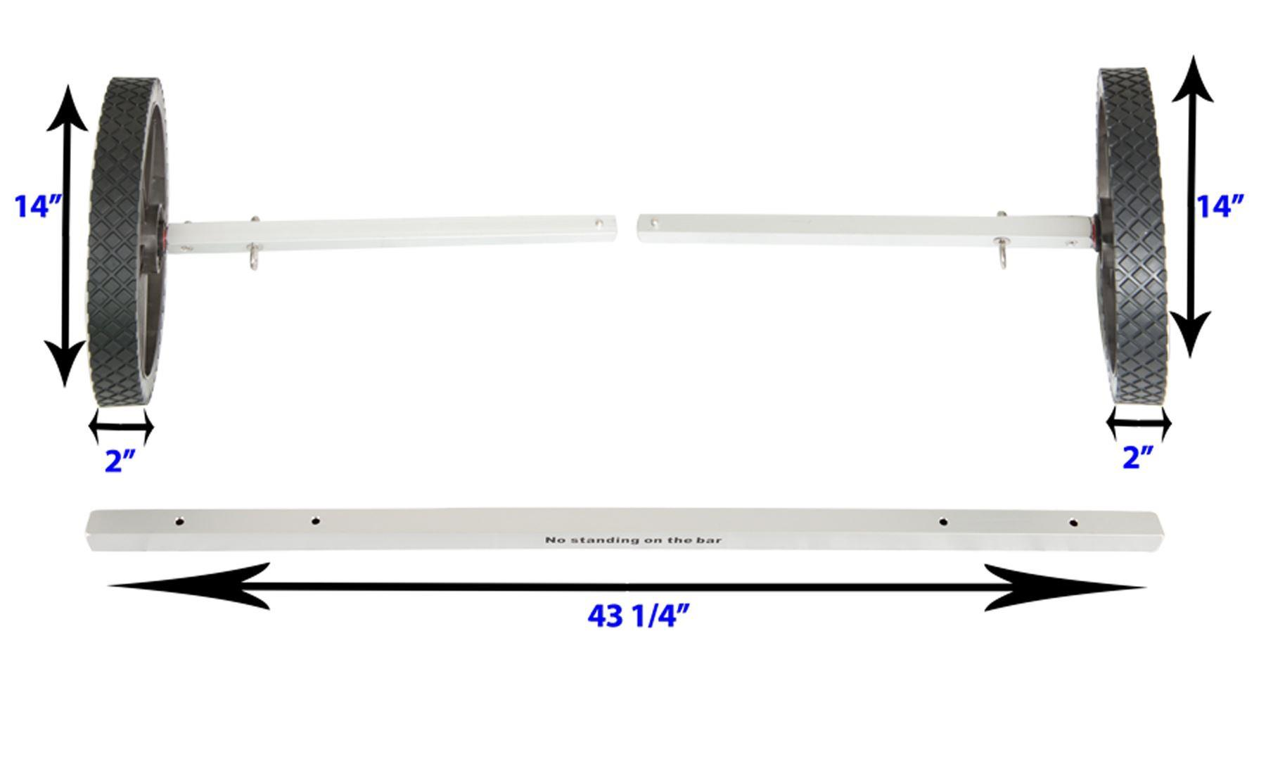 Heavy Duty EZ Cart for Sea Eagle Inflatable Boats, Adjustable and Lightweight