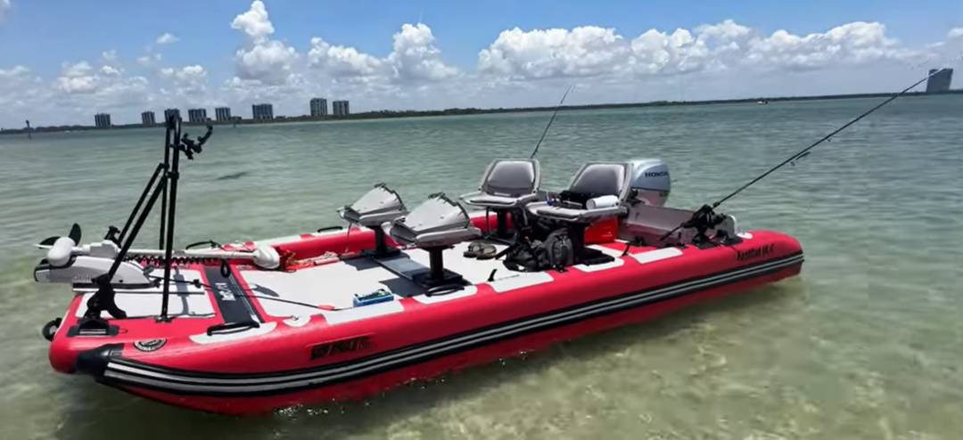 Sea Eagle FastCat14D,14 foot Inflatable Catamaran,4 Seat Deluxe Package,without Canopy