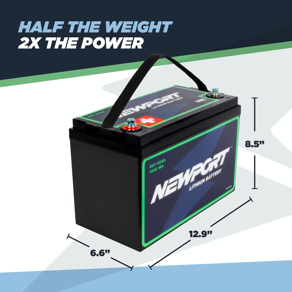 Newport 36V 40Ah Extended Range Lithium LiFePO4 Battery