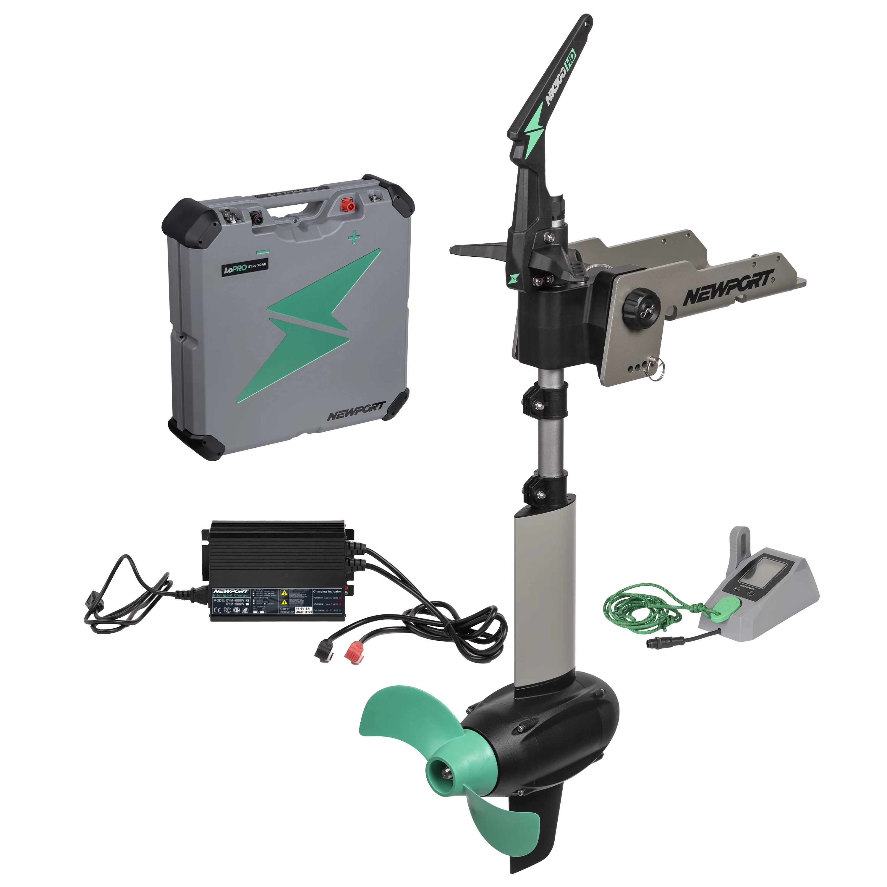 Neport NK300 HD Electric Kayak Motor,Battery,Charger Package
