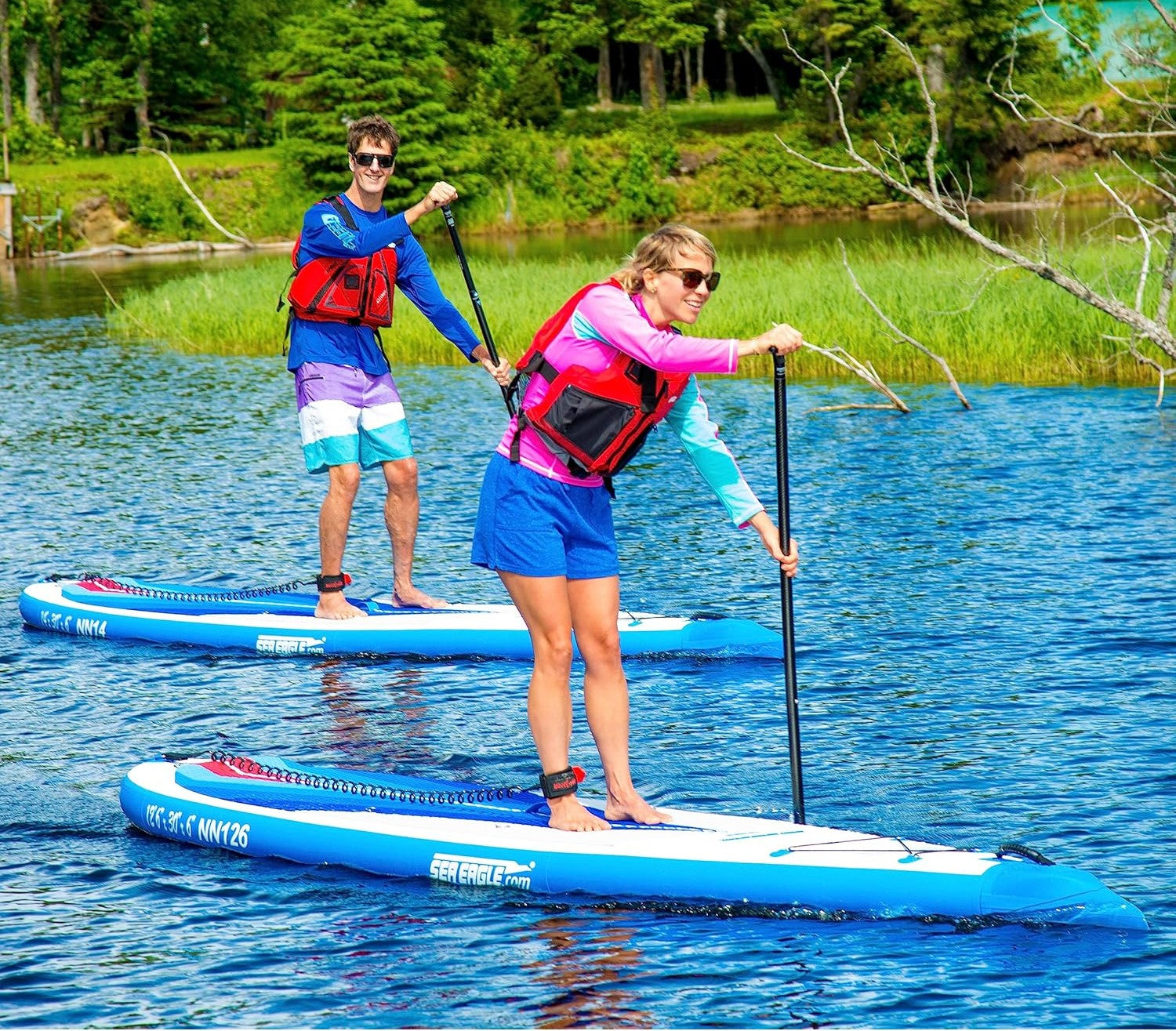 Sea Eagle NeedleNose Series NN126KP,12 foot Inflatable SUP,Pro Package,Solo Seat,Easy Transport,Fast Set Up