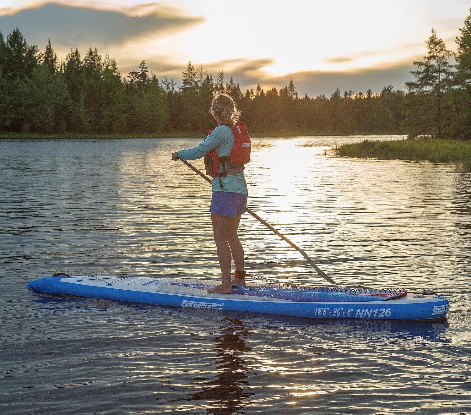 Sea Eagle NeedleNose Series NN126KP,12 foot Inflatable SUP,Pro Package,Solo Seat,Easy Transport,Fast Set Up