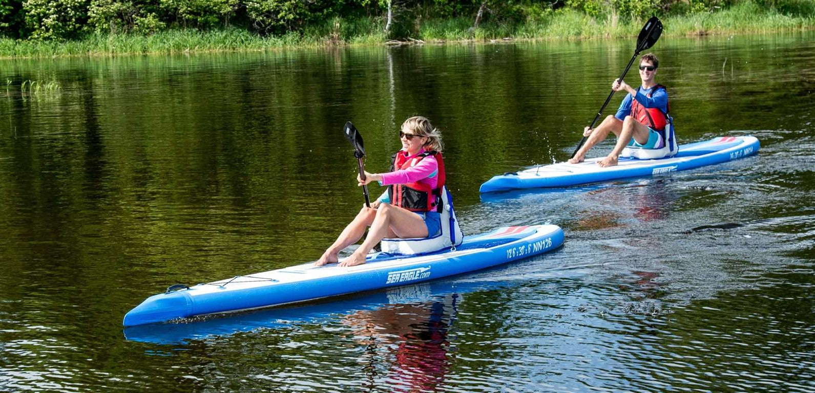 Sea Eagle NeedleNose Series NN126KP,12 foot Inflatable SUP,Pro Package,Solo Seat,Easy Transport,Fast Set Up