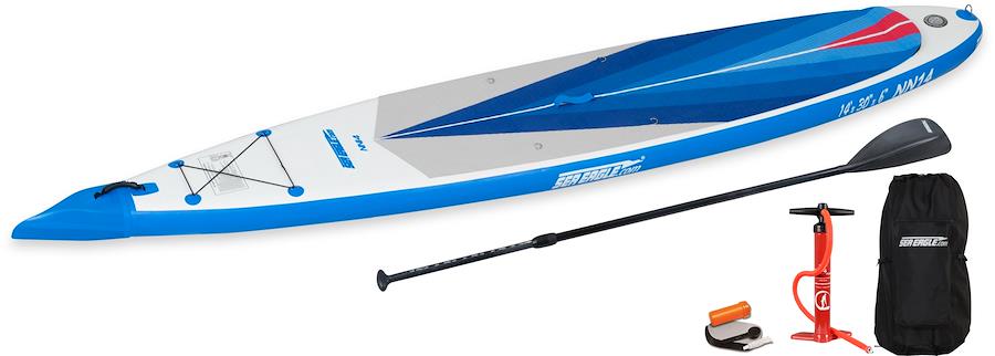 Sea Eagle NeedleNose Series NN14KST,14 foot Inflatable SUP,Start Up Package,Solo,Easy Transport,Fast Set Up