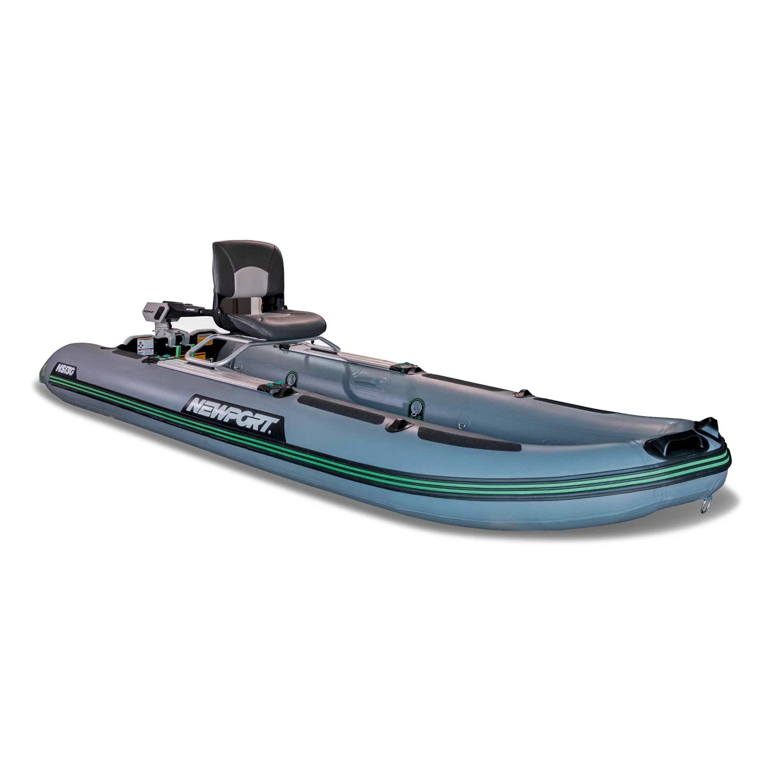 Newport NS130 Inflatable Skiff Outboard Motor,Battery,Charger Package