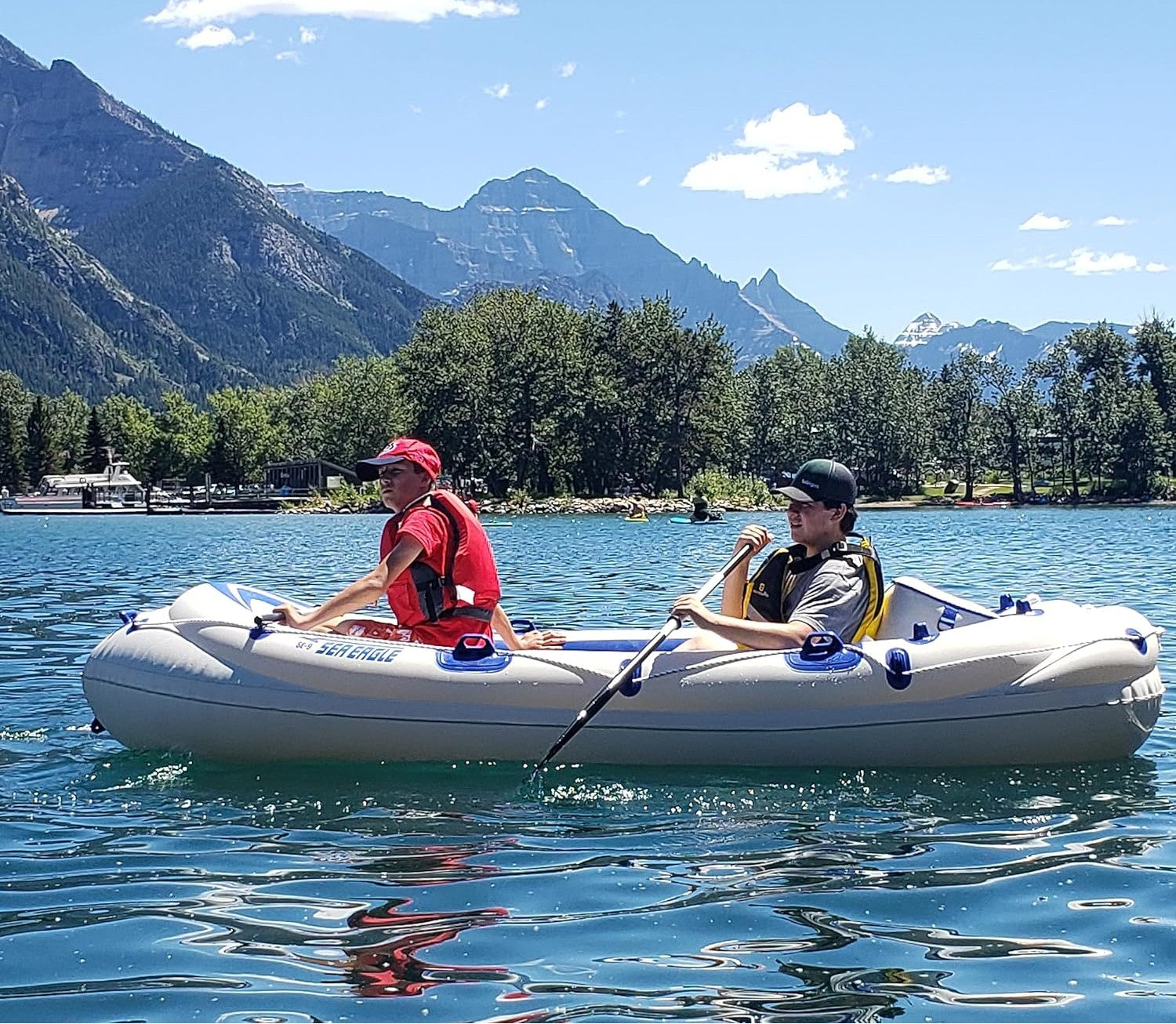 Sea Eagle Motormount SE9KST,11 foot Inflatable Boat,Startup Package,4 Person,Easy Transport,Fast Set Up