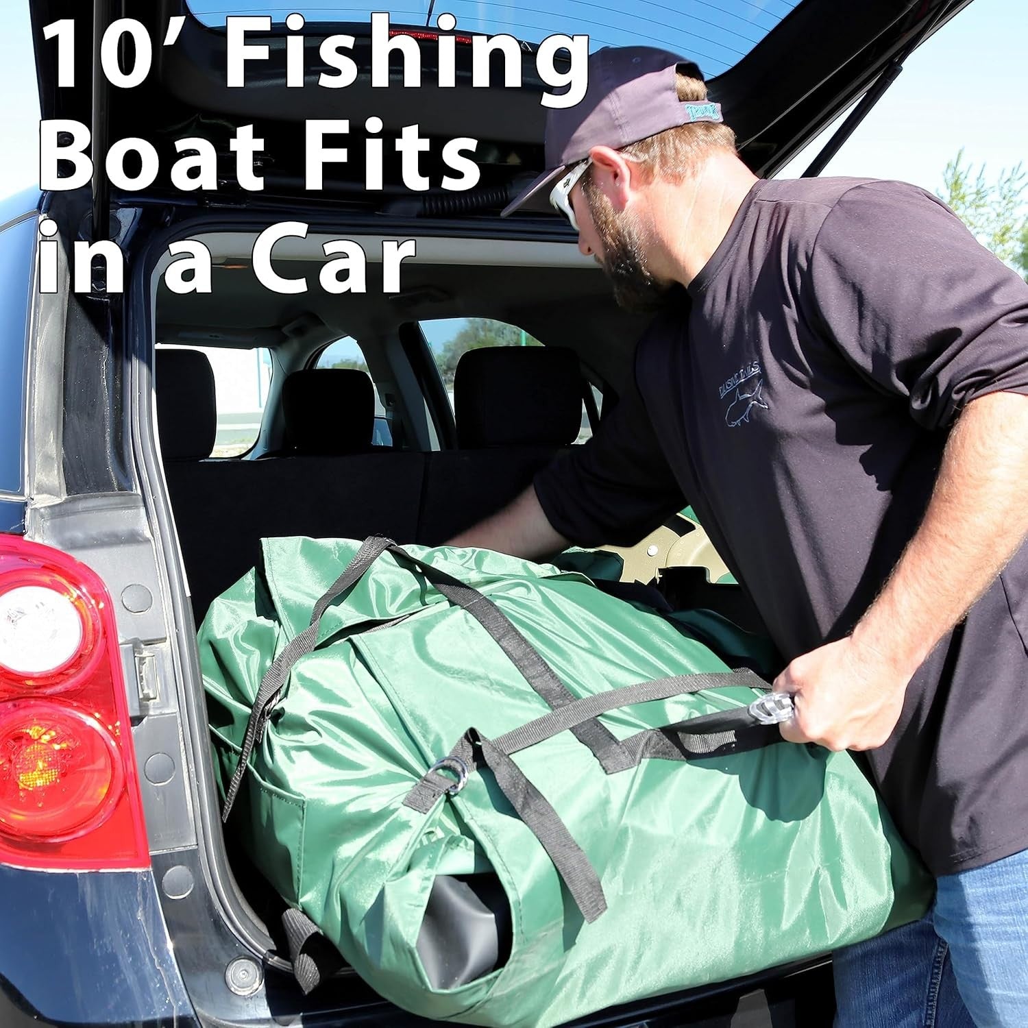 Sea Eagle Stealth Stalker STS10KP,10 foot Inflatable Fishing Boat,Pro Package,1-2 Seater,Easy Transport,Fast Set Up