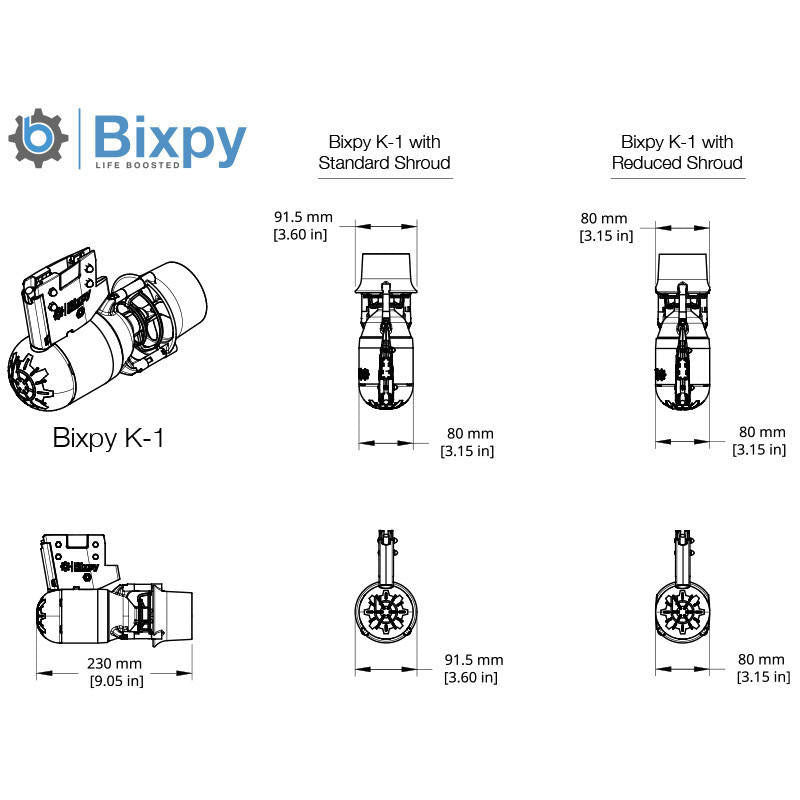 Bixpy K-1 Electric Motor Outboard Kit-Fits Sea Eagle