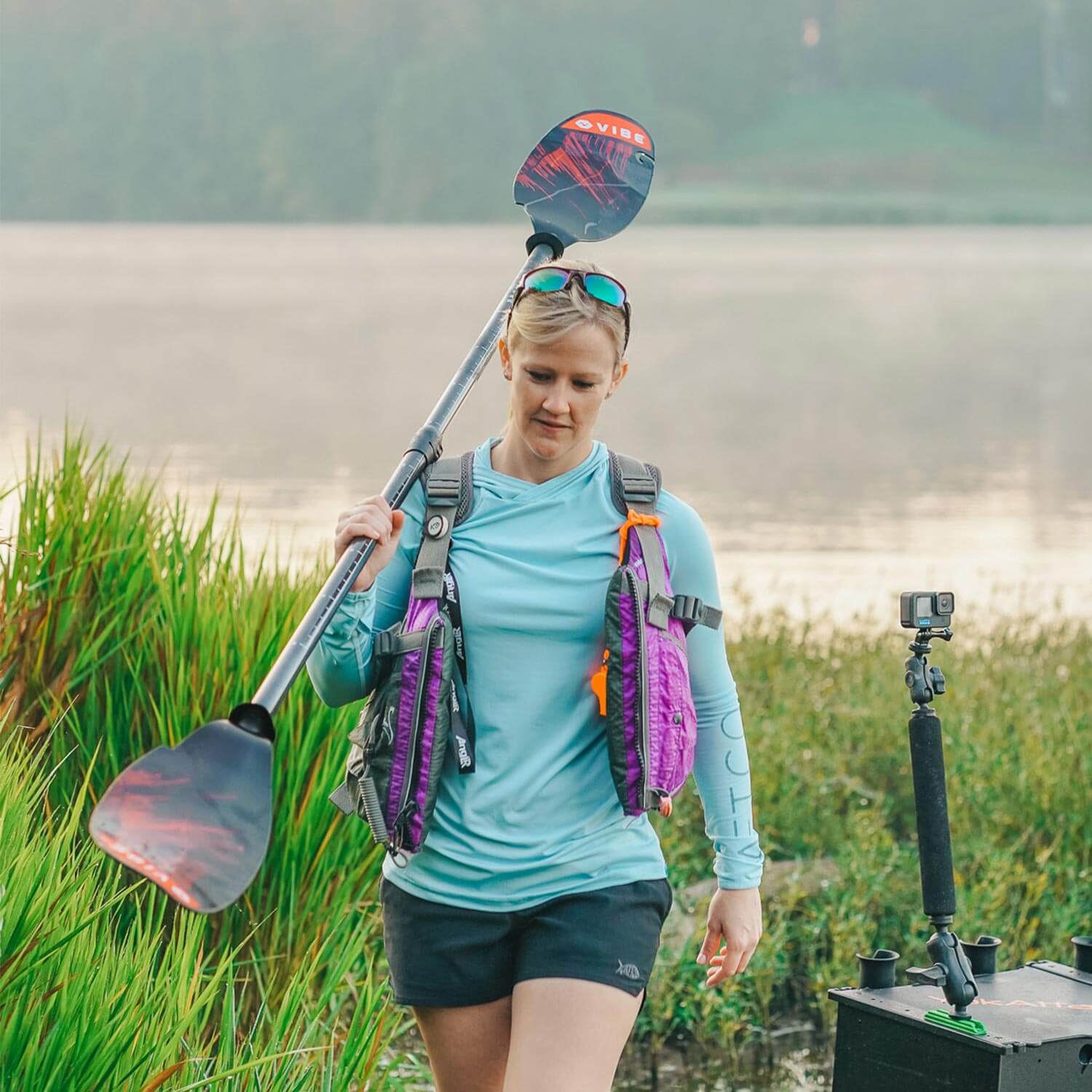 Vibe Kayak-Ember Carbon Fiber Paddle (240-260cm adjustable)
