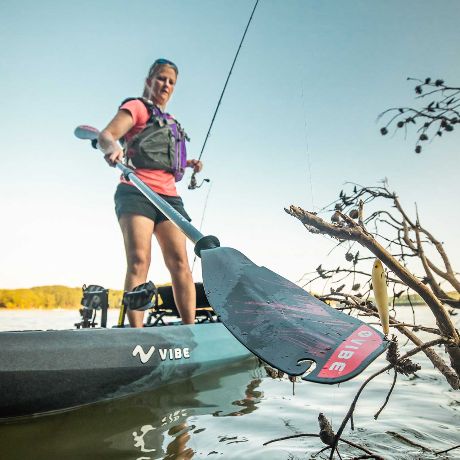 Vibe Kayak-Ember Carbon Fiber Paddle (240-260cm adjustable)